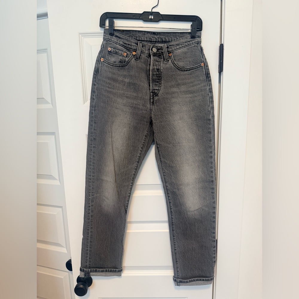 Levi's 501 Charcoal Original Straight Leg Jeans